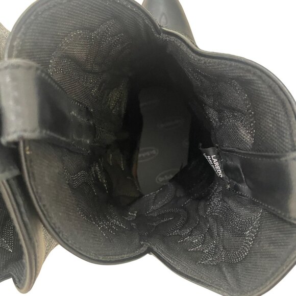 Laredo Black Leather Western Cowboy Boots Men 9D Ranch Rodeo Vintage Country - Picture 3 of 11